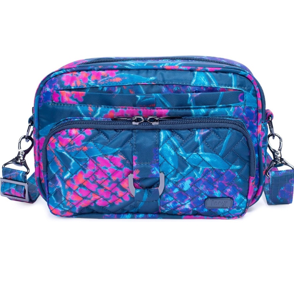 Lug Carousel Crossbody & Splits Wallet Hydrangea Navy - Picture 3 of 16